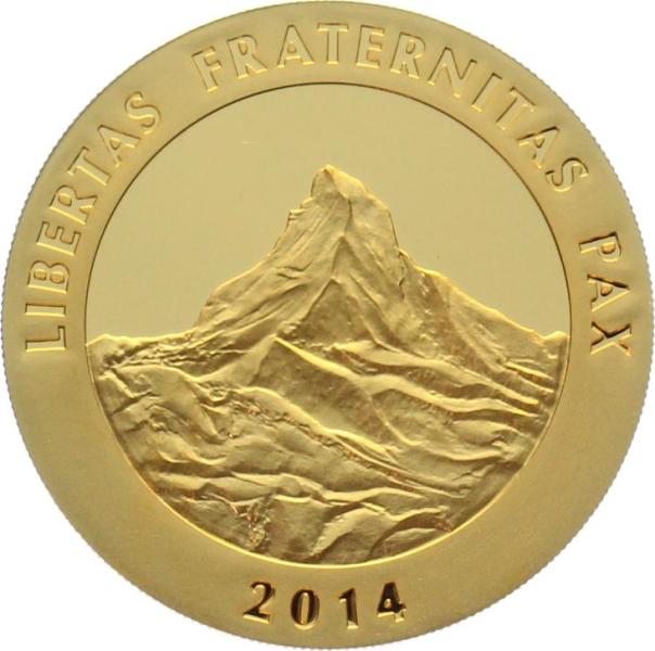 Schweiz 1 Unze 2014 Gold Matterhorn - 1 Unze Feingold